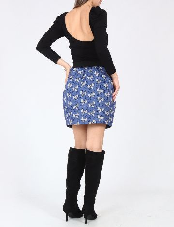 Rochie scurta Zara, negru/albastru