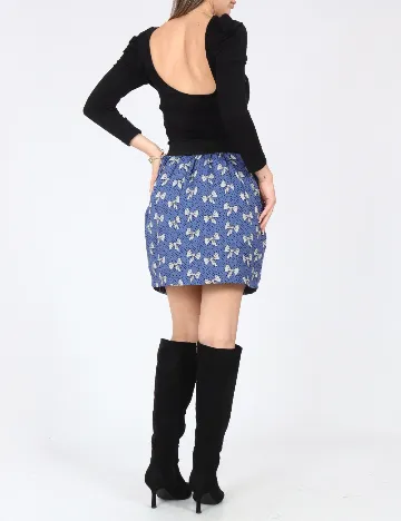 Rochie scurta Zara, negru/albastru Negru