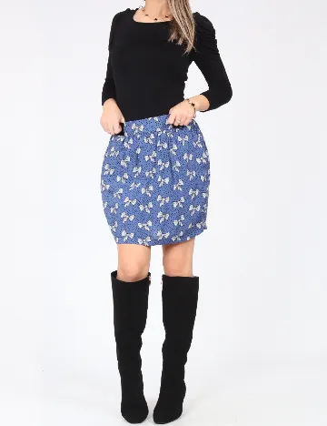 Rochie scurta Zara, negru/albastru Negru