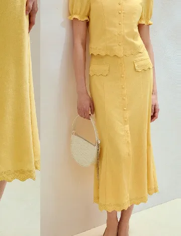 Fusta MOTF, galben Galben