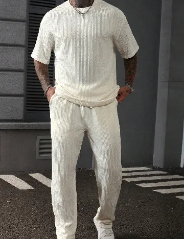 Compleu SHEIN, ecru Alb