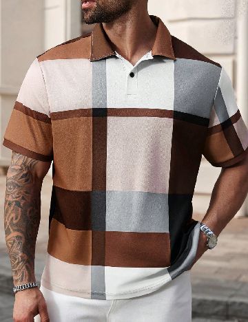 Tricou SHEIN Plus Size Men, mix culori