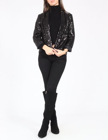 Blazer Bershka, negru