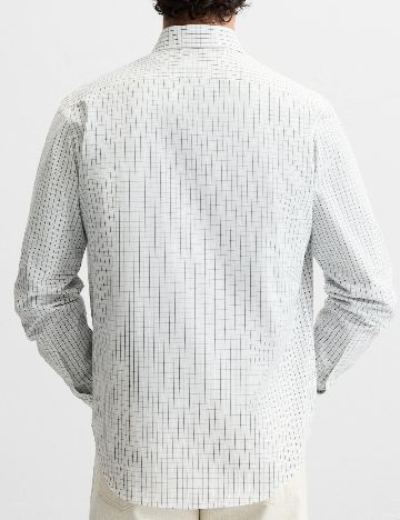 Camasa Zara, alb/albastru