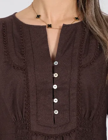 Rochie scurta Zara, maro Maro