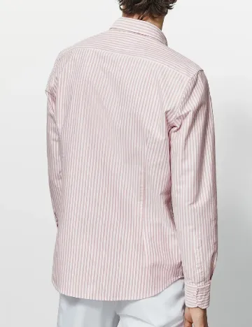 Camasa Massimo Dutti, roz/alb Roz