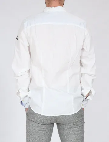 Camasa Bershka, alb Alb