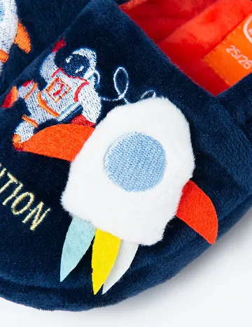 Papuci de Casa Cool Club, bleumarin Albastru