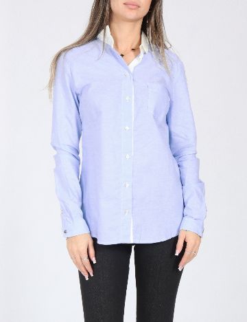 Camasa Bershka, albastru