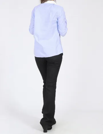 Camasa Bershka, albastru Albastru