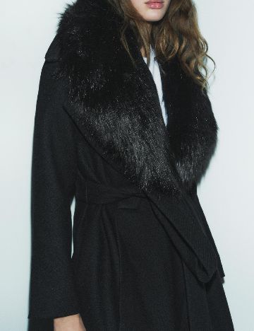 Palton oversize Zara, negru