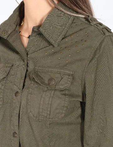 Camasa Bershka, verde Verde