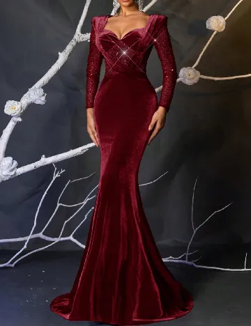 Rochie lunga SHEIN, visiniu Rosu