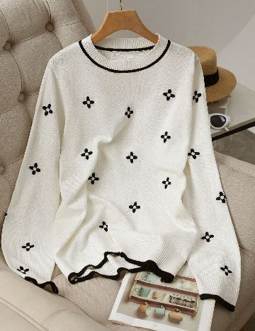 Bluza SHEIN CURVE, alb