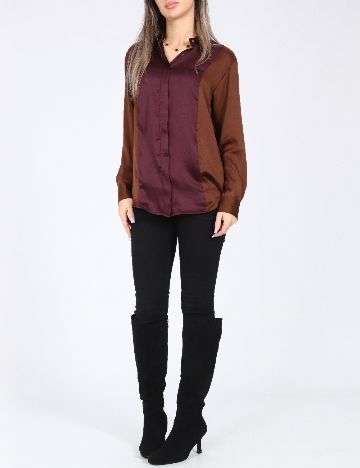 Camasa Zara, visiniu/maro