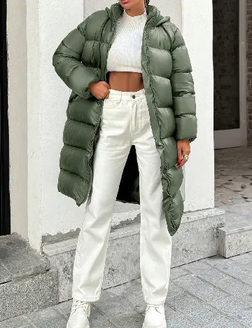 Geaca SHEIN, verde Verde