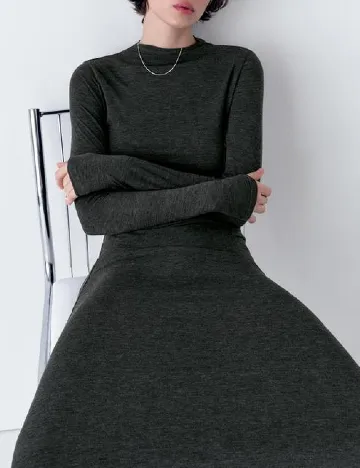 Rochie lunga Zara, gri Gri