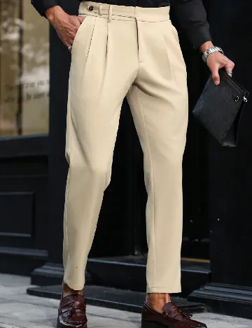 Pantaloni SHEIN, crem Crem