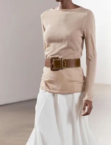 Bluza Zara, crem Crem