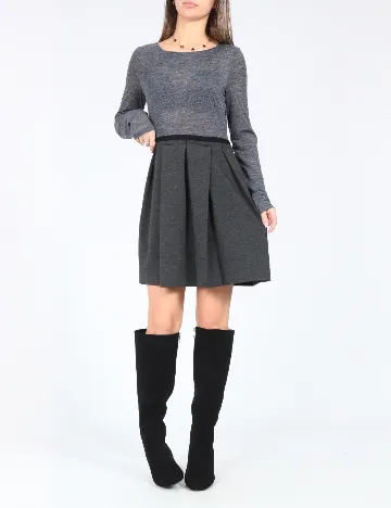 Rochie scurta Zara, gri Gri