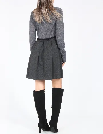 Rochie scurta Zara, gri Gri