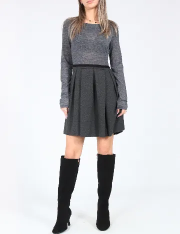 Rochie scurta Zara, gri Gri