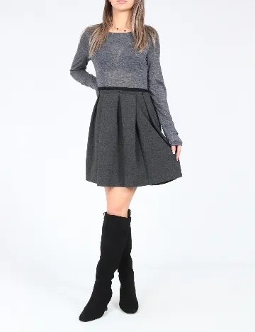 Rochie scurta Zara, gri Gri