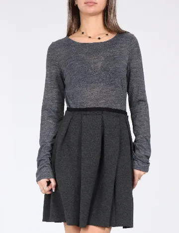 Rochie scurta Zara, gri Gri