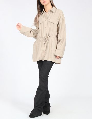 Camasa Oversize Zara, bej