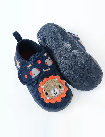 Papuci de Casa Cool Club, bleumarin Albastru