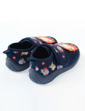 Papuci de Casa Cool Club, bleumarin Albastru