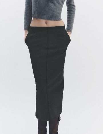 Fusta Zara, gri inchis