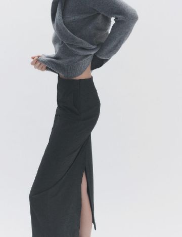 Fusta Zara, gri inchis