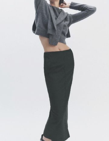 Fusta Zara, gri inchis