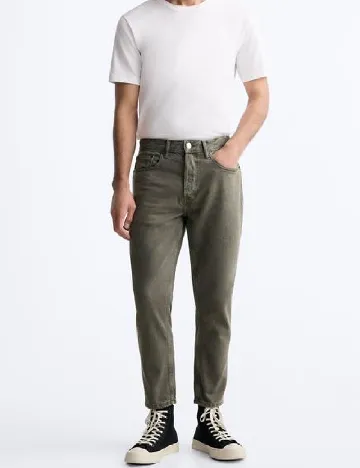 Blugi Zara, verde Verde