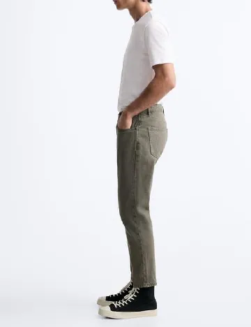 Blugi Zara, verde Verde