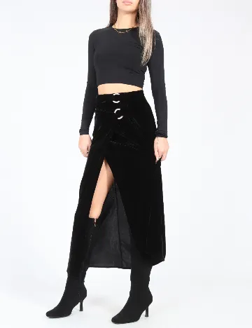 Fusta Zara, negru Negru
