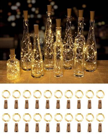 Set lumini led 10 bucati SHEIN, maro