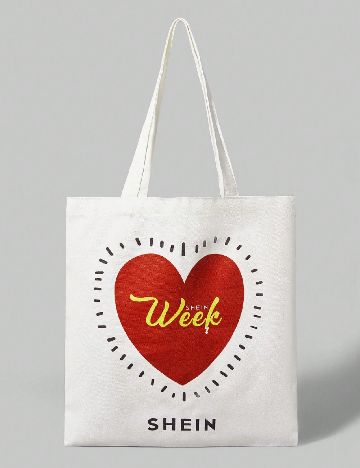 Sacosa SHEIN, alb
