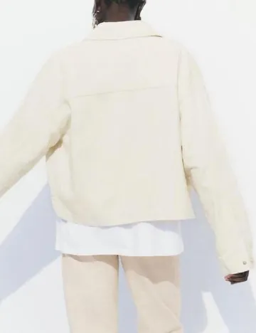 Jacheta Zara, ecru Alb