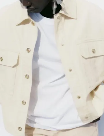 Jacheta Zara, ecru Alb