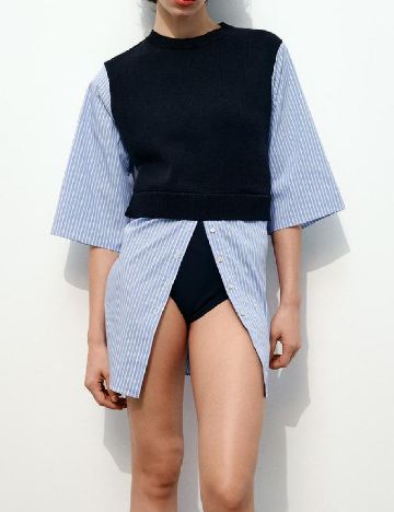 Bluza Zara, albastru