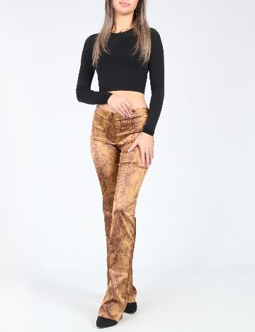 Pantaloni Bershka, imprimeu sarpe