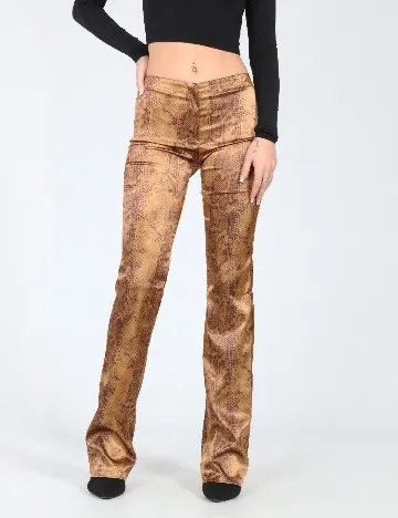 Pantaloni Bershka, imprimeu sarpe Maro