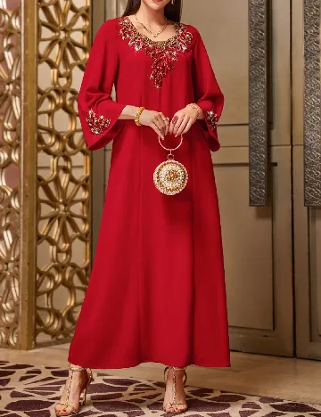 Rochie lunga SHEIN, rosu Rosu