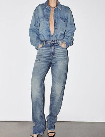 Blugi Zara, albastru