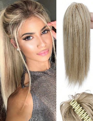 Extensie de par SHEIN, crem