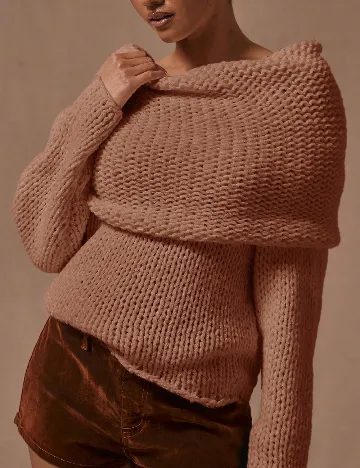 Pulover SHEIN, roz pudra Roz