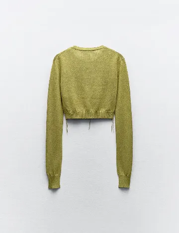 Cardigan Zara, verde Verde