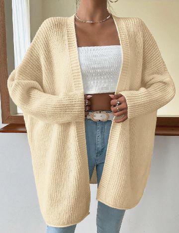 Cardigan Oversize SHEIN, galben